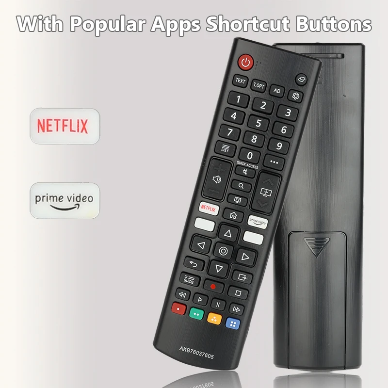 For AKB76037605 LG-Smart-TV-Remote-Control-Replacement With Netflix PrimeVideo Buttons, For LG Smart TV NANO90P NANO95P NANO99P