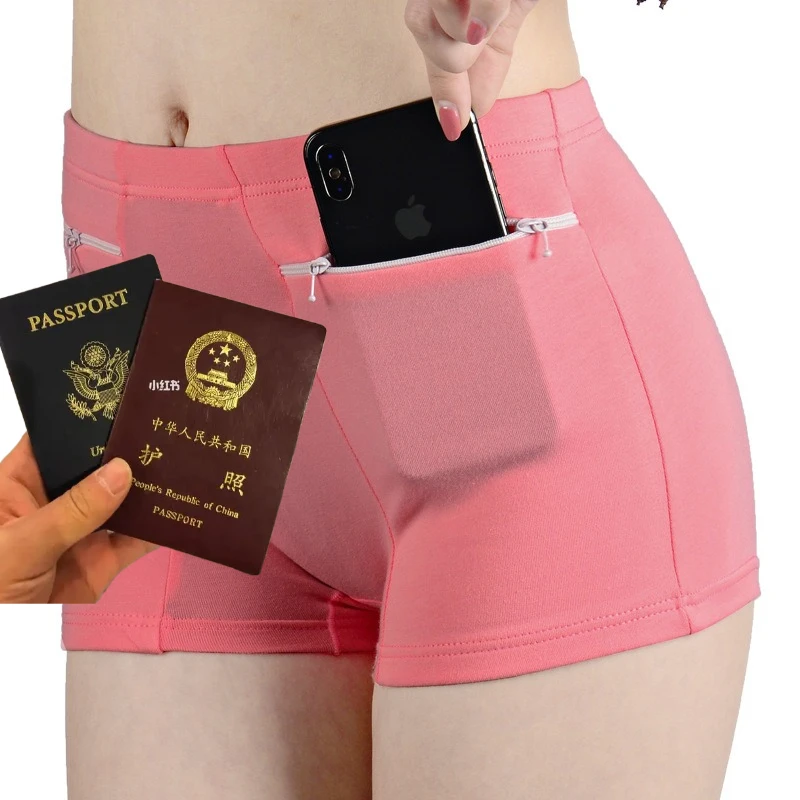 

Women's Underwear Safety Anti-theft Pure Cotton Large Size Women's High Waist Breathable Simple The Elderly Women's Boxers