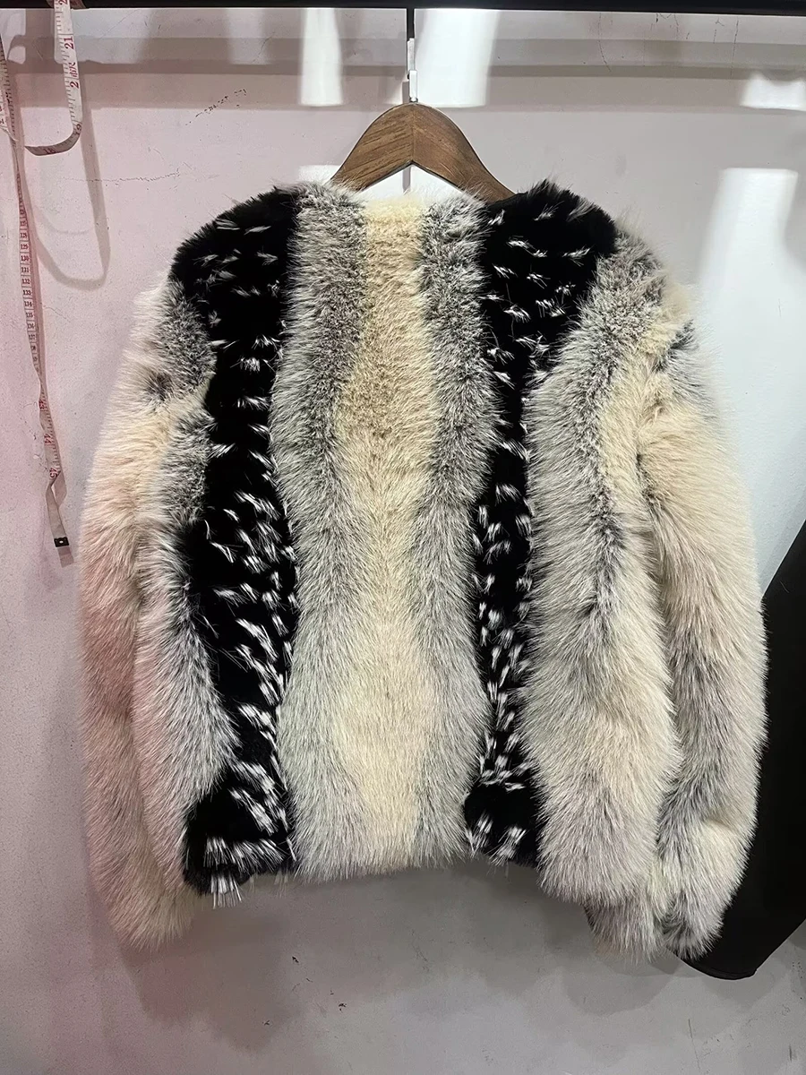 ZADORIN Chic Furry Warm Faux Fur Coat Women Elegant O-neck Long Sleeve Loose Fluffy Faux Fur Jacket Winter Y2K Clothes Fur Coats
