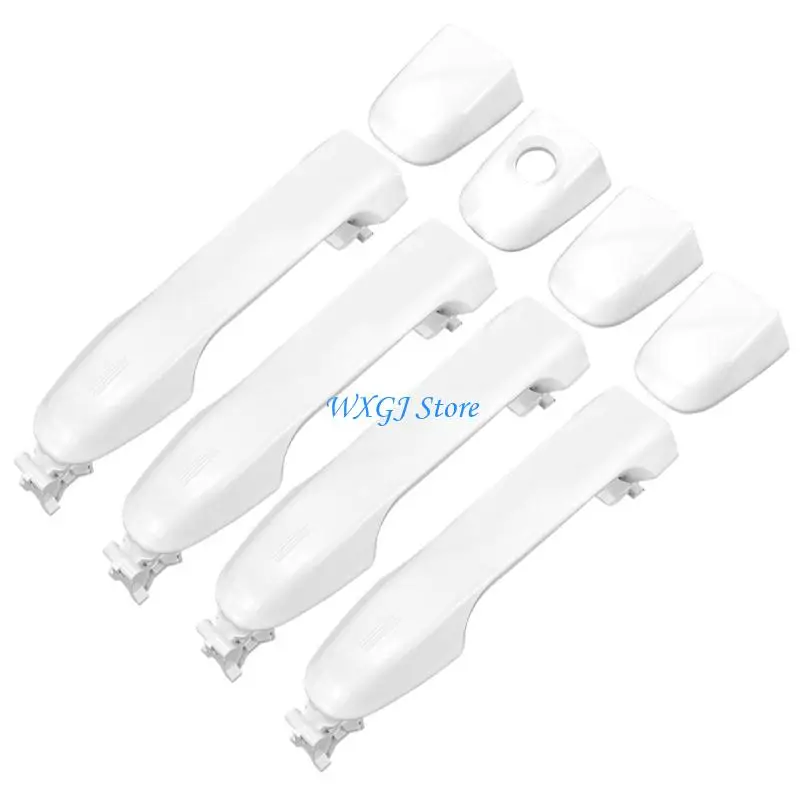 37JE 6921106090 Outside Door Handle for 2012-2017 Door Service, 4 Piece ABS Set 2