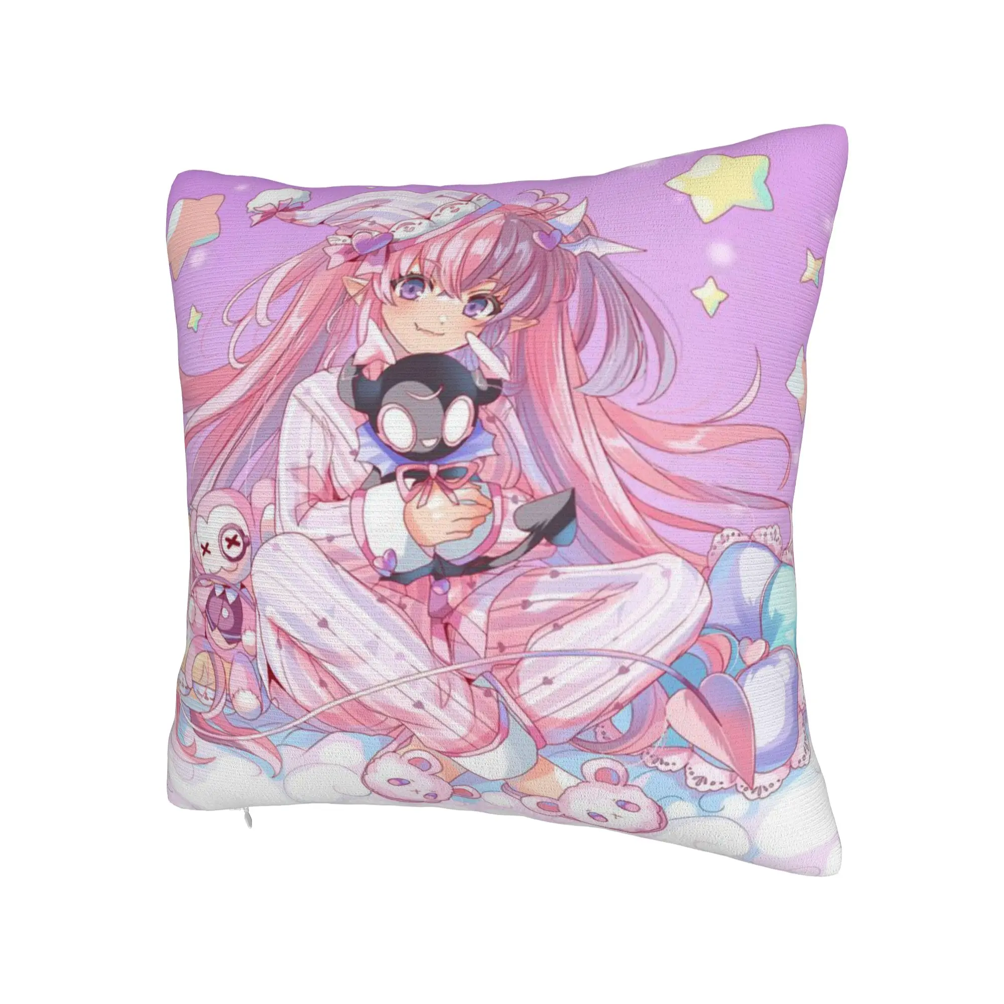 Ironmouse Vtuber Pillow Case  Design Pillow Cover Vintage Cushion Cover For Couch Sofa Bedroom