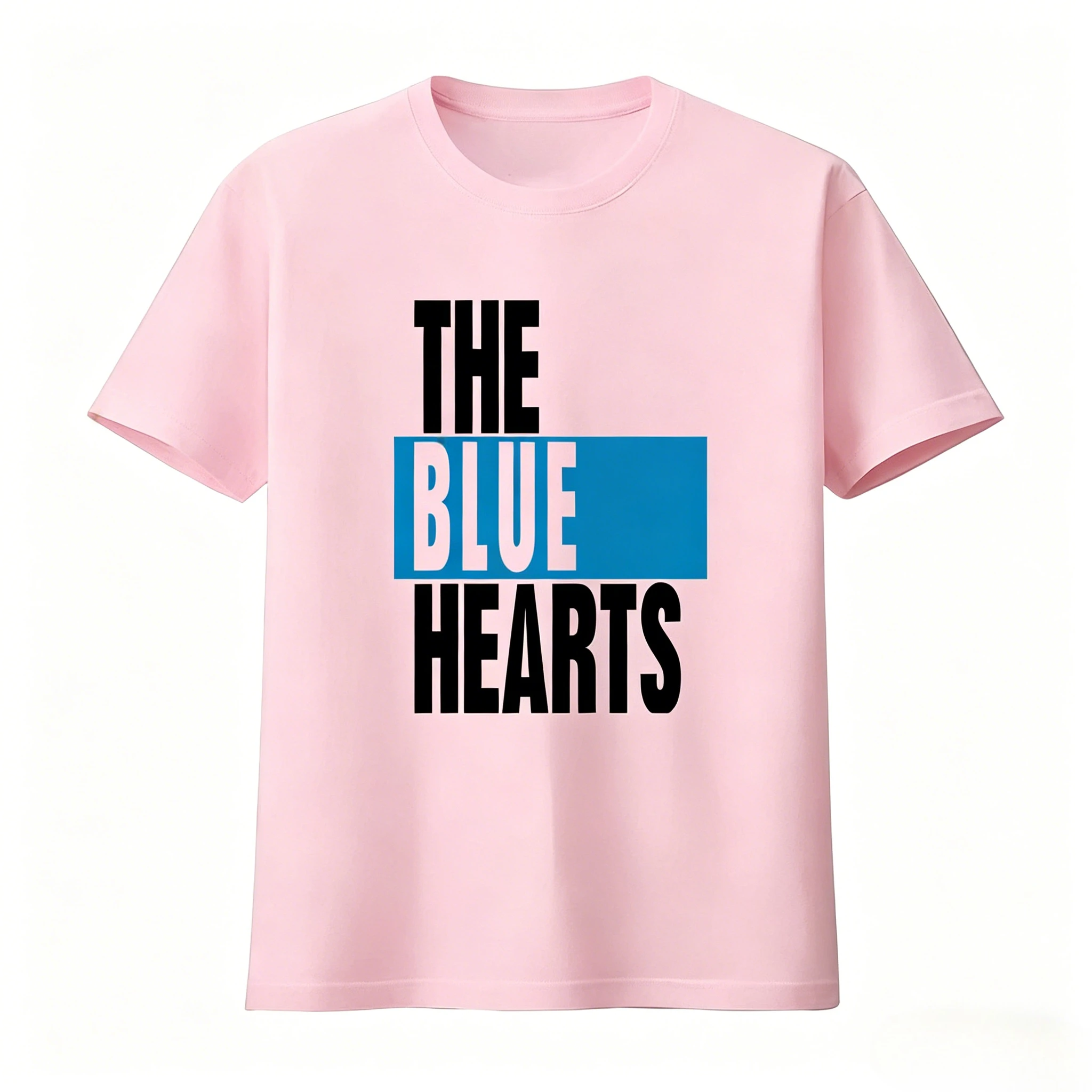 The Blue Hearts T Shirt 80's Japanese Punk Streetwear Fashion T