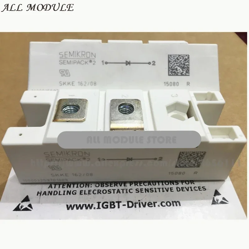 

SKKE162/12 SKKE162/08 SKKE162/14 SKKE162/16 SKKE162/12E SKKE162/08E SKKE162/14E SKKE162/16E NEW AND ORIGINAL THYRISTOR MODULE