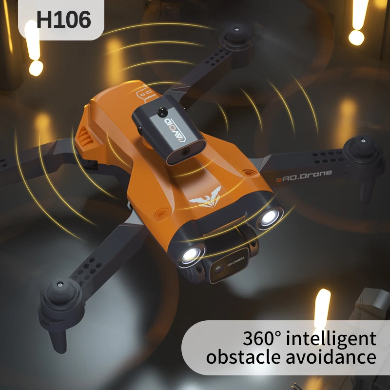 New Upgrade H106 Mini Drone With 4K Dual HD Camera RC Obstacle Avoider WiFi FPV RC Quadcopter Helicopter Toy For Kids and Adults