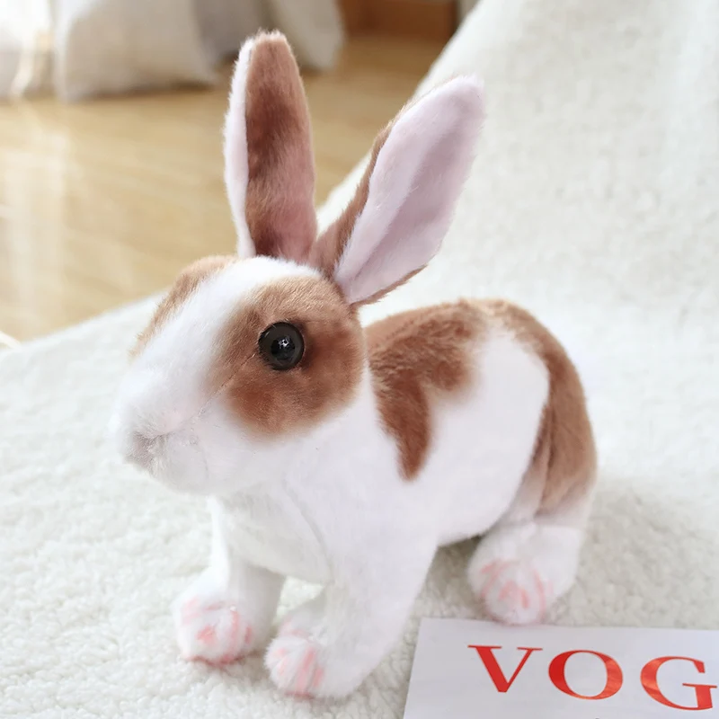 Joli lapin blanc poupée en pêche coussin en peluche jouet en peluche - 2026 Jouet de lapin blanc mignon, oreiller de couchage souple price
