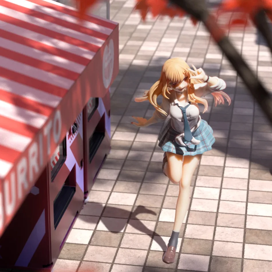 18 سنتيمتر بلدي اللباس حبيبي أنيمي الشكل الأسود خادمة الزي كيتاجاوا مارين عمل الشكل Shizuku كورو تمثال جمع لعبة مجسمة #5