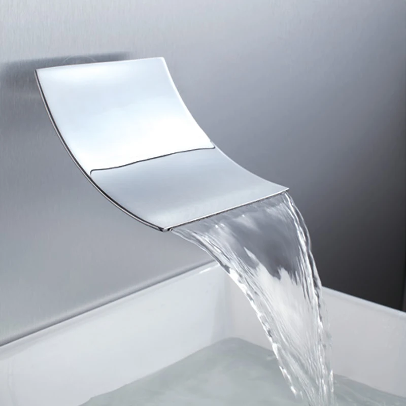 

Waterfall Tub Faucet Bathtub Spout High Flow Tub Spout for Bathroom Sink and Tub Filler Fixtures