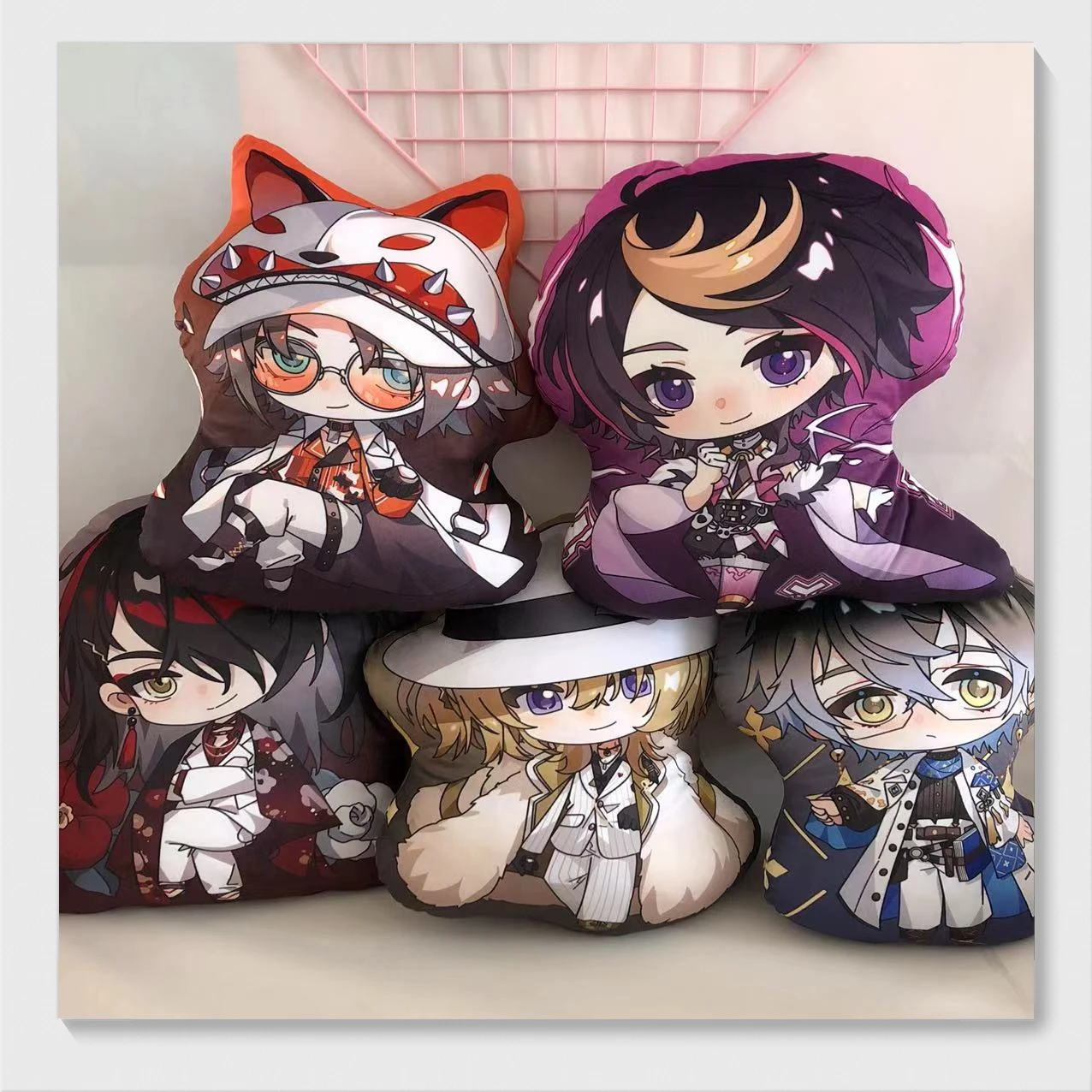 10/45cm Luxiem Anime Plush Doll Vox Ike Luca Mysta Shu Soft Plush Filled Pillows Sofa Decoration Peripheral Product Gift for Kid