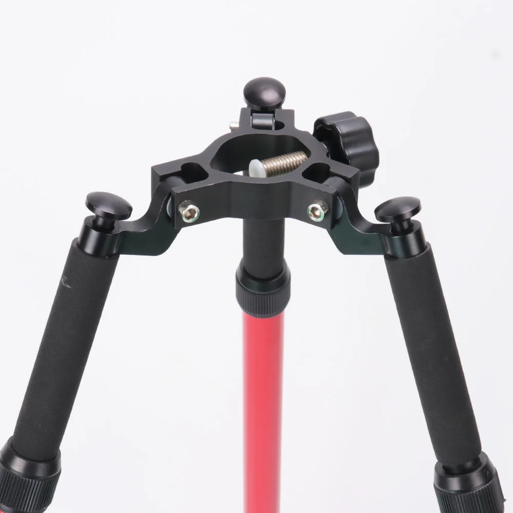 CLS33A-RD Tripod, High-quality Red Prism Pole Aluminum Measuring Tripod, Aluminum Alloy, Individually Packaged with Soft Bag