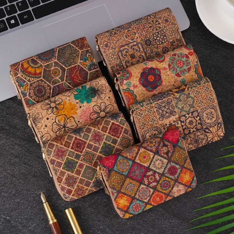 Retro Fashion Short Wallet Bohemian-style Versatile Card Holder Multi-functional Ladies' Wallet Portable Card Case