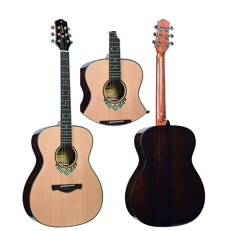 

Sapphire Fingerboard Inlay OM Body Shape Solid Acoustic Guitar