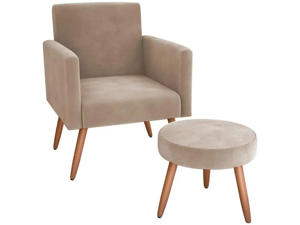 Dekorativer Sessel mit modernem Matrix-Puff