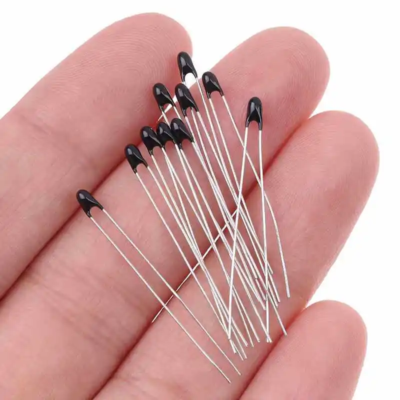 100PCS 10 specifications MF52 small black head negative temperature NTC thermistor matchhead 1K~100K mixed