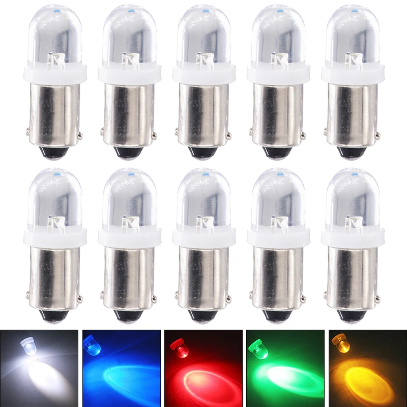 

2/4/10pcs Super Bright Car Led Light BA9S 1SMD LED Light Bulbs T4W LED Instrument Panel Gauge Dash Interior Light Reading Lamp