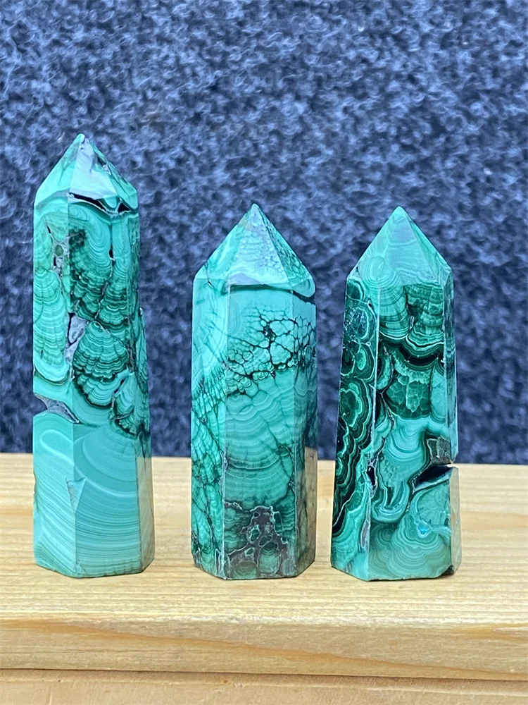 

Natural Malachite Free Form Obelisk Mineral Specimen Reiki Witchcraft Home Decor Holiday Gift