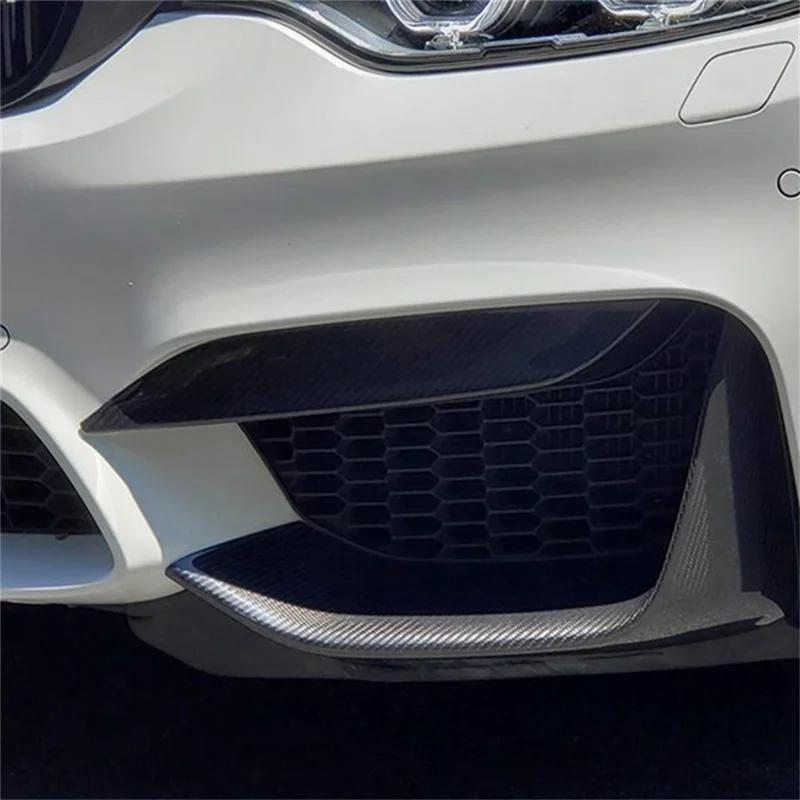

High Quality Real Carbon Fiber Front Bumper Side Splitter Canards Lip Spoiler For BMW F80 M3 F82 F83 M4 2015-2018