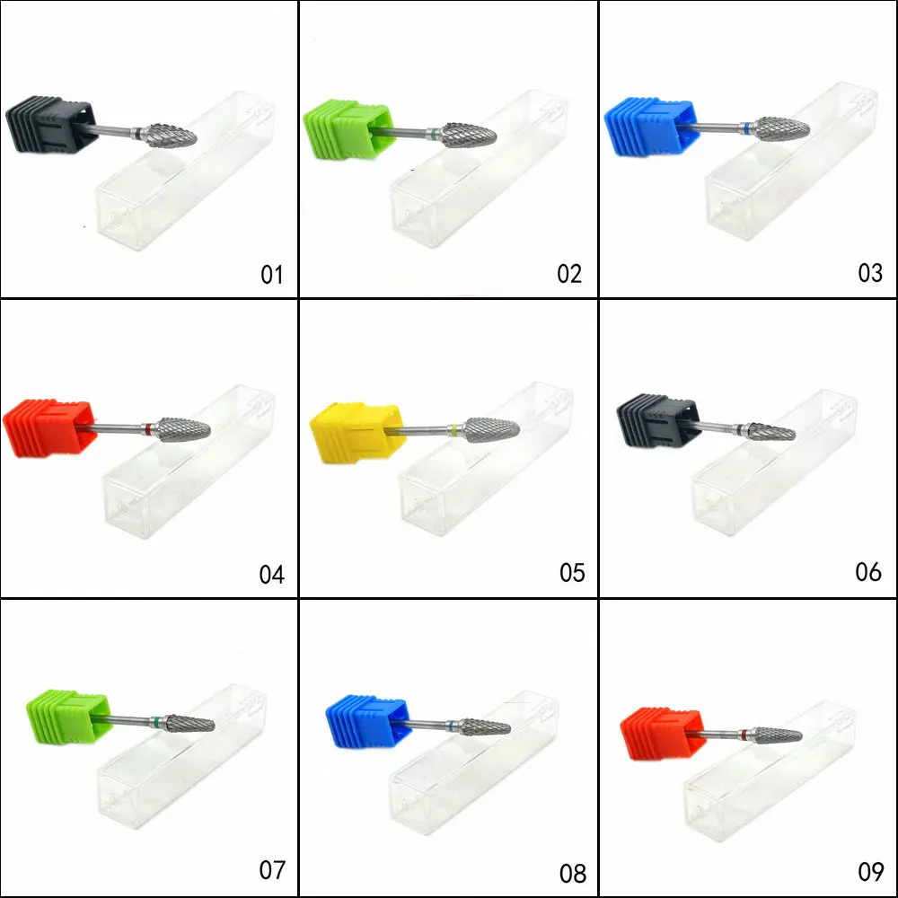 5 шт., сверла для ногтей из карбида вольфрама, машинка для резки ногтей, пилочка для ногтей, маникюрные карбидные сверла для ногтей и