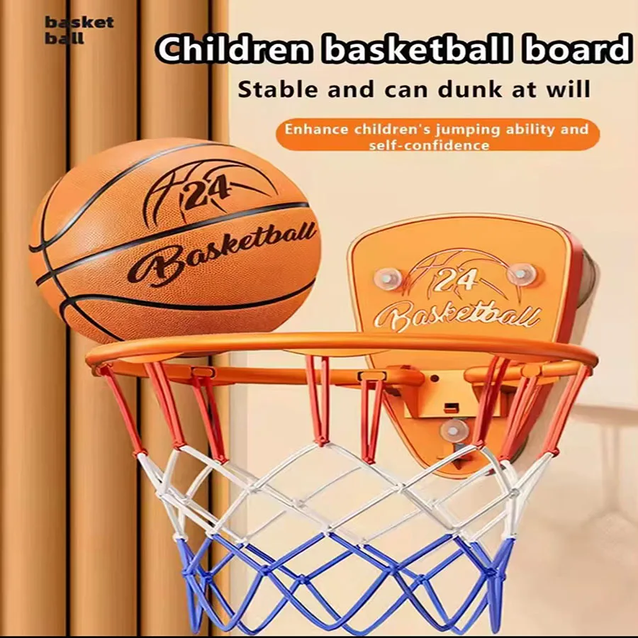 Boys Basketball Hoops Children's Basketball Hoops Household Mute Ball Wall Mounted Foldable Basketball Hoop Training Equipment