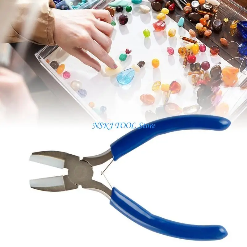 

L8RC Jewelry Pliers Wire Straightening Pliers Nylon Jaw Pliers Beading Pliers