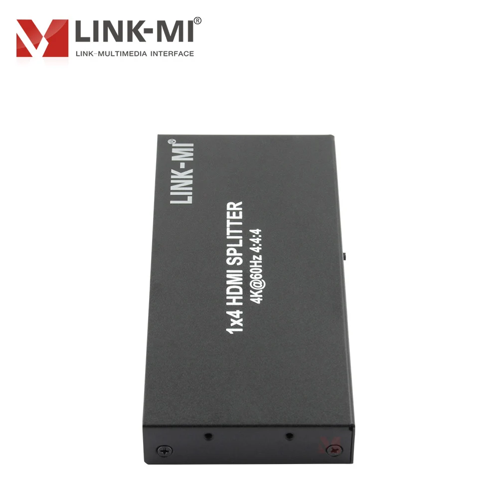 Разветвитель HDMI 2.0 1x4, 4K при 60 Гц, 4:4:4, HDCP2.2, HDDR 18 Гбит/с для ТВ-монитора Ultra HD, поддержка глубокого цвета 3D, 7,1-канальный аудио