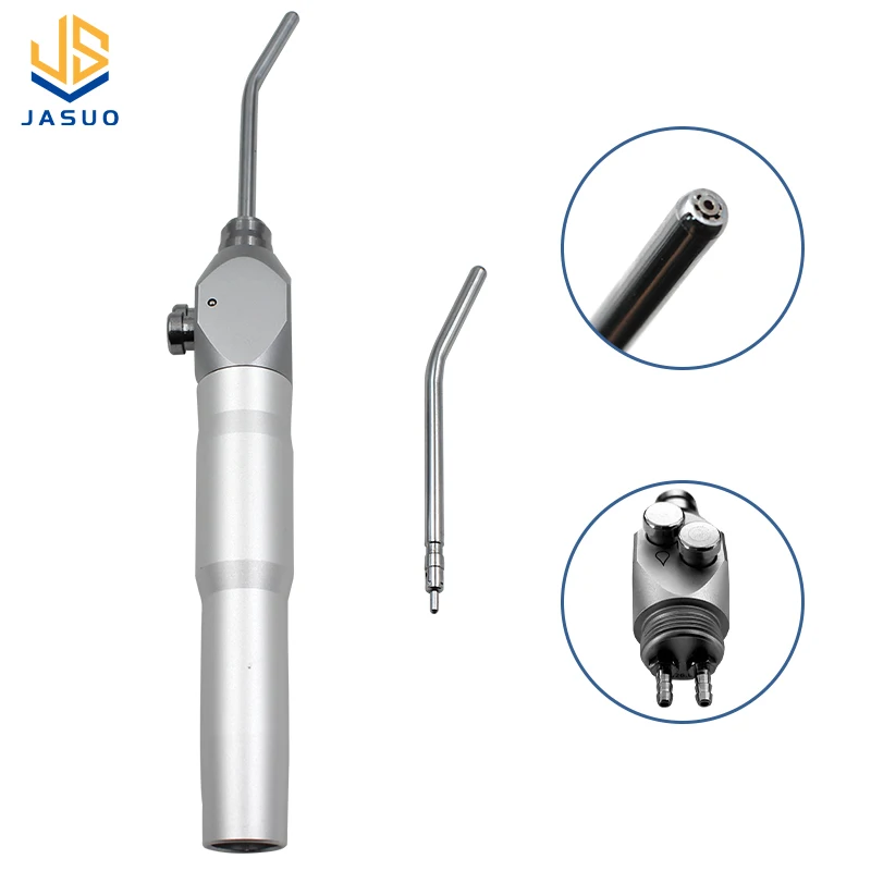 

Dental Triple Syringe Handpiece Air Water 3 Way Syringe Handpiece With 2 Nozzles Tips Jet Water Spraying Oral Cavity Equipment