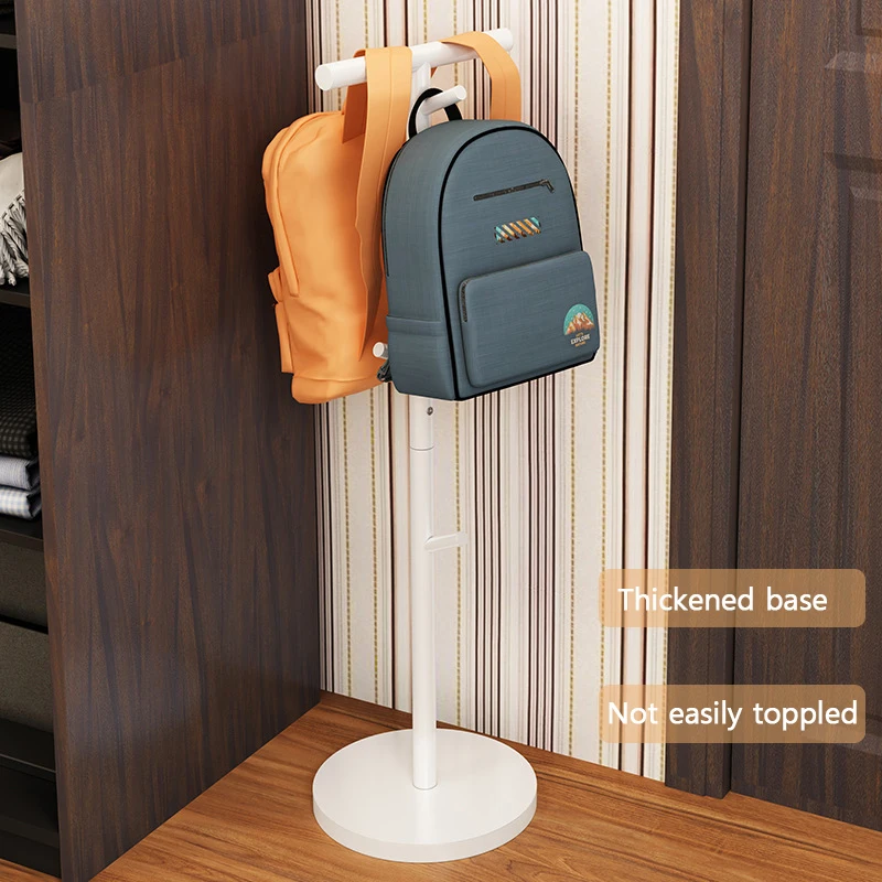 Household Floor Standing Coat Rack, Book Bag Storage Racks, Cabide do quarto, Sala de estar cachecol Organizador de roupas