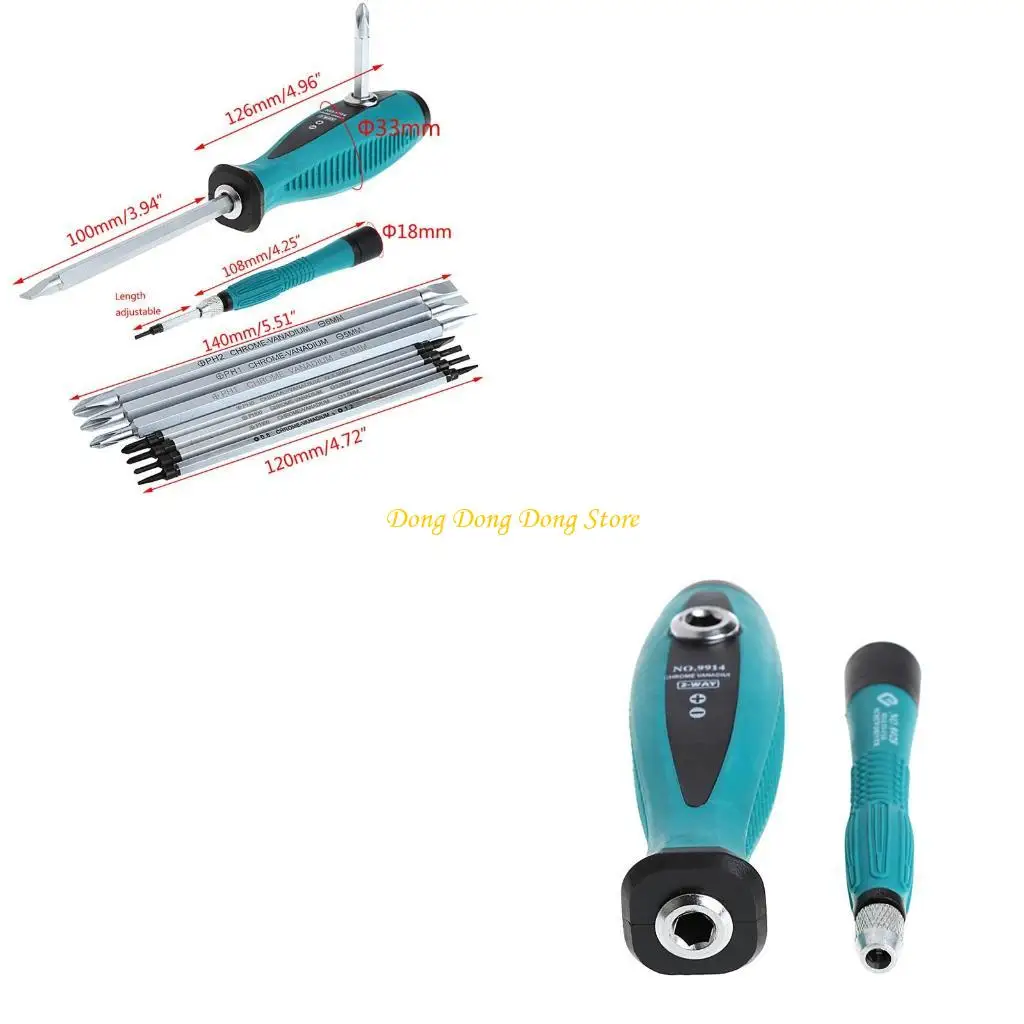 

10 Pcs Slit Sets Screwdriver Rep Multi Function Multi Hand Tool Set