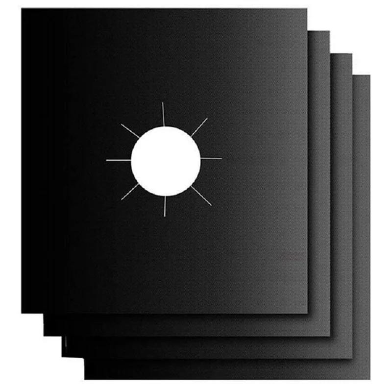 Penutup Pembakar A98G-8, Penutup Atas Kompor Yang Dapat Digunakan Kembali, Lapisan Pembakar Anti Lengket, Bantalan Insulasi Panas untuk Kompor Gas