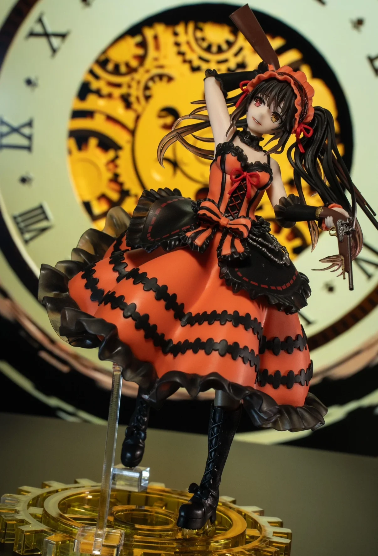 

В наличии оригинальная аниме-фигурка Taito Date A Live Tokisaki Kurumi, модель для мальчиков, коллекция игрушек, орнамент, кукла, подарки на день рождения для детей