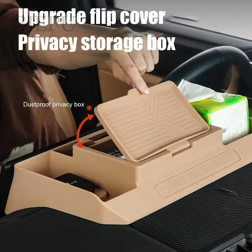 

Автомобильный ящик для хранения центрального экрана управления для BYD Leopard 8, органайзер для приборной панели, коробка для салфеток, модифицированные внутренние автомобильные аксессуары