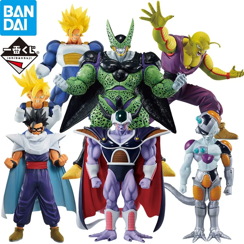 In Stock Bandai Dragon ball Ichiban Omnibus Great Figure Mecha Frieza Goku Gohan Cell Piccolo King Cold Anime Action Model Toys