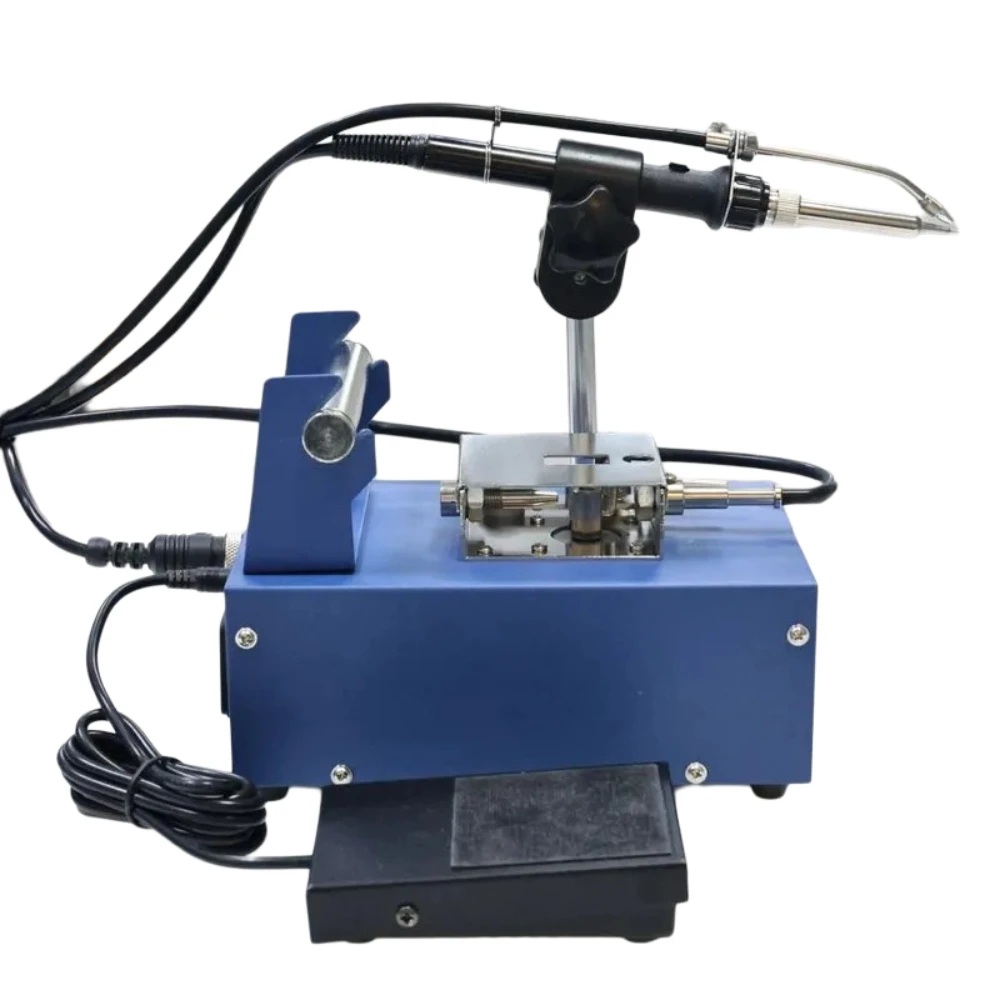 ASS-385A شاشة ديجيتال آلة لحام أوتوماتيكية بالكامل 75 واط دواسة القدم نوع التلقائي القصدير تغذية القصدير بغا محطة لحام