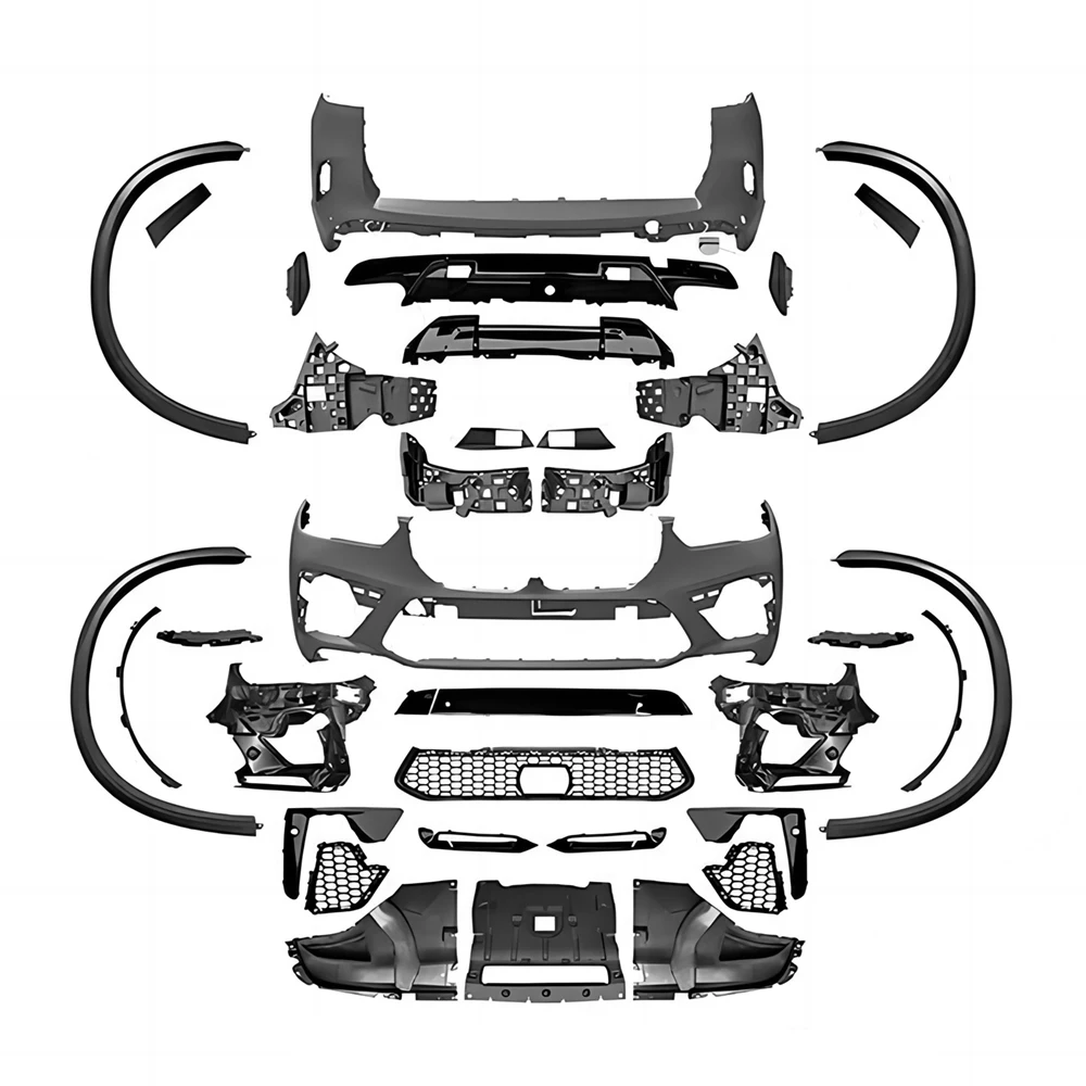 

Full Body Kit For BMW G05 X5 19-23 Change to F95 X5M Style Front Rear Bumper Side Skirts Fender Flares