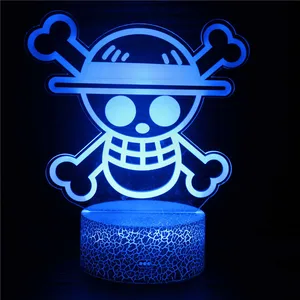 Tek parça, Anime, gece, ışıklar, Zoro Luffy, Nami Aksiyon figürü 3D led ışık renk değiştiren Oyuncaklar, Usopp Sanji Chopper boa Hancock Noel 12-En çok satan, tek parça anime serisi bebek-no. 9