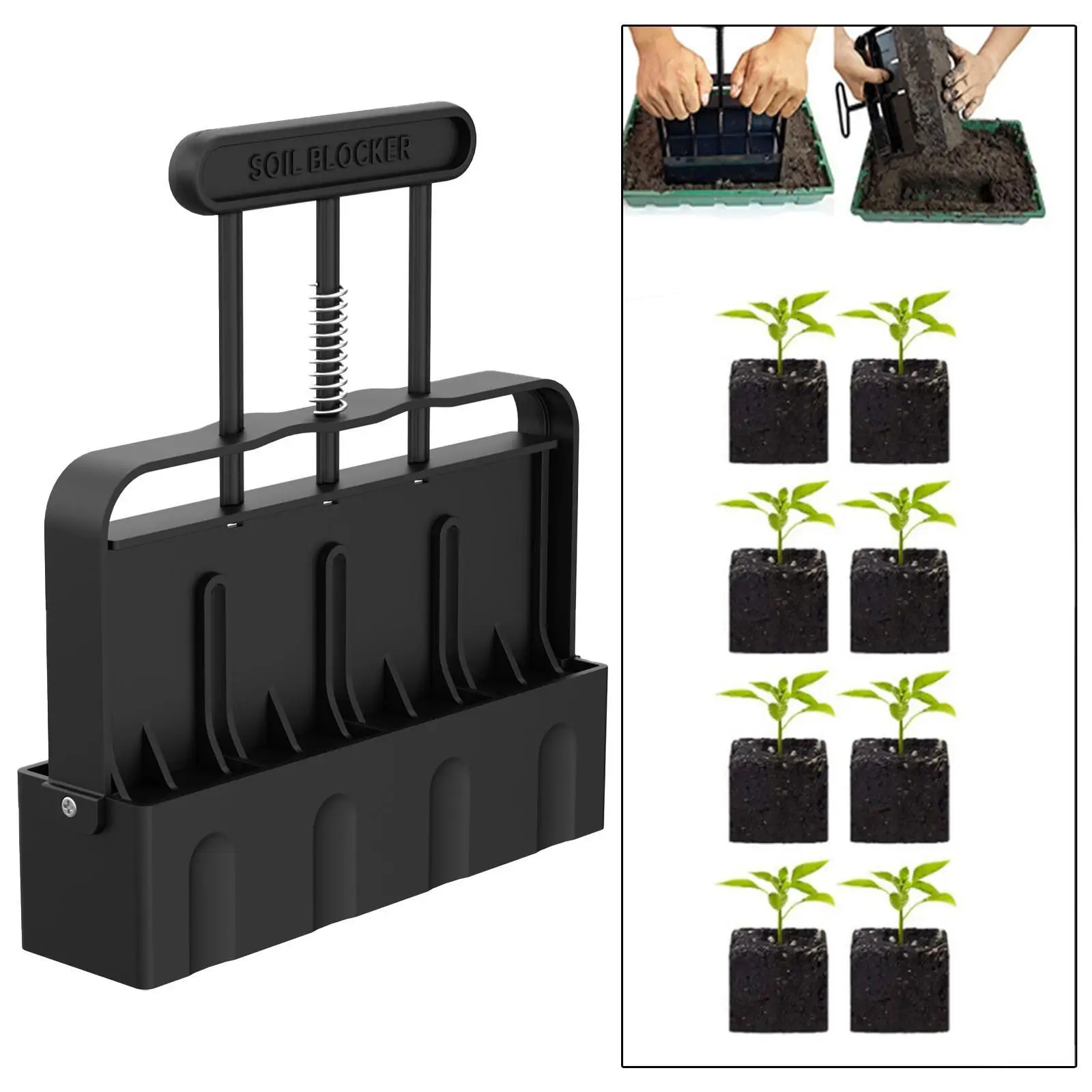 Handheld Soil Block Maker Convenient for Seedling Propagator Potting Soil