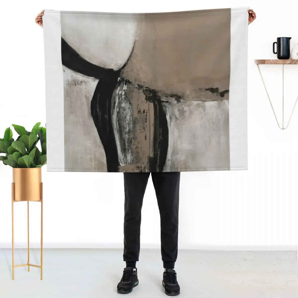 neutral abstract Throw Blanket blankets and throws cosplay anime Fashion Sofas Designers Soft Big warm for winter Blankets