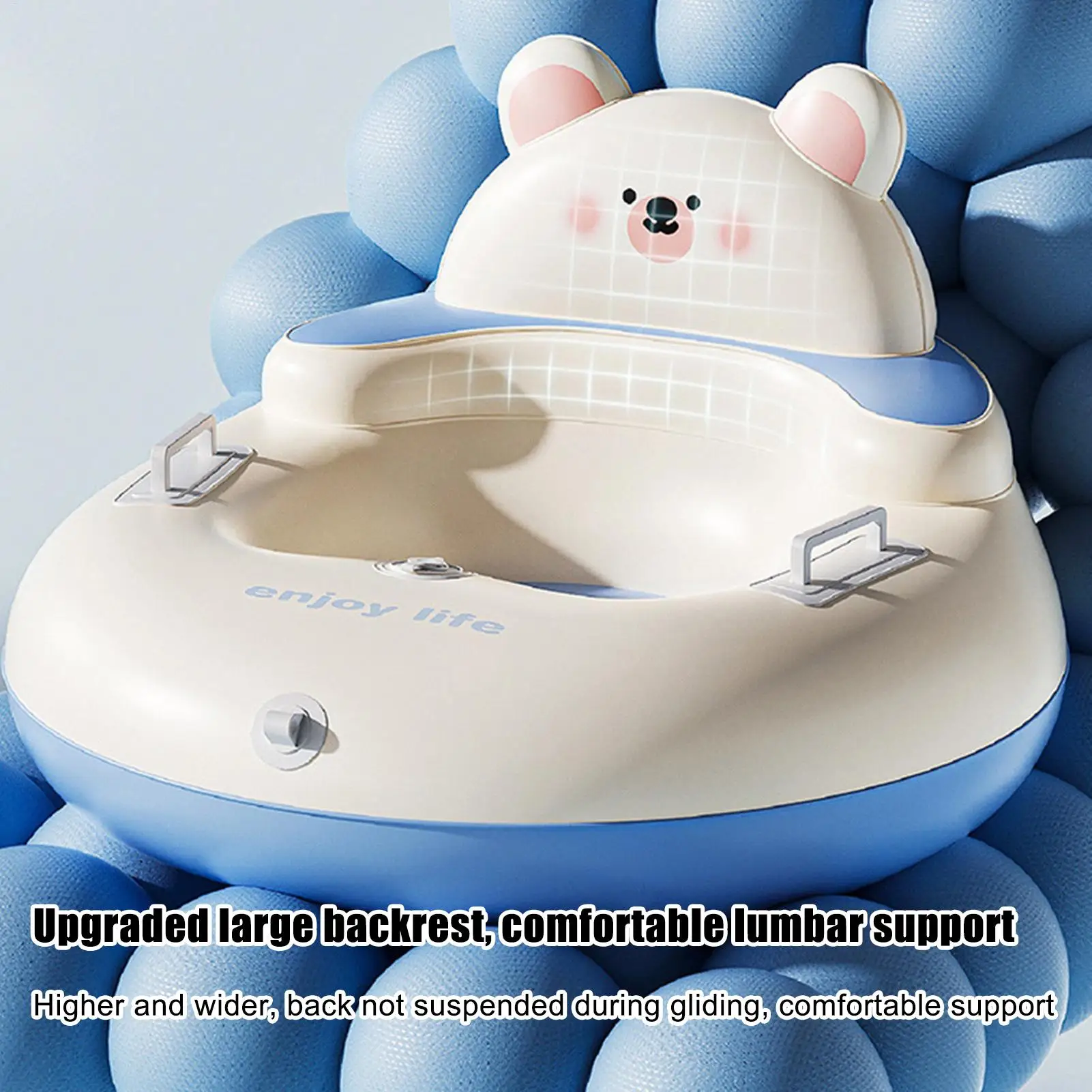 

Snow Sled For Kids Thickened Inflatable PVC Sledding Toys Winter Tube With Handle For Kids Adults Family Ski Outdoor Backyard