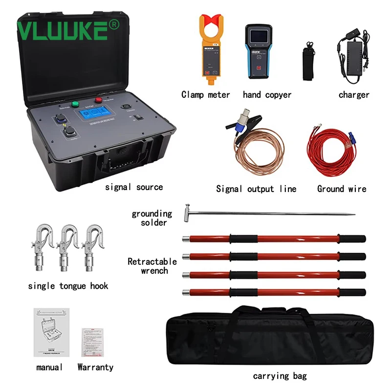 VLUUKE ES7050 Electronic High Precision Voltage Tester Portable Distribution Line Fault Locator 220V IP67 Protection 0.2 10W