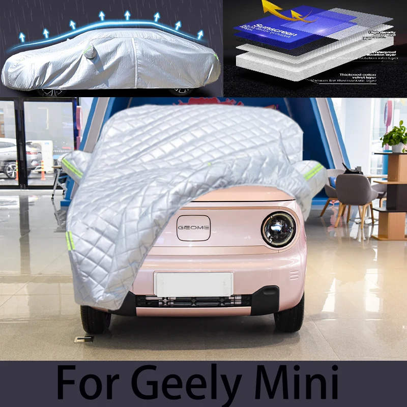 

For Geely MINI Car hail protection cover Auto rain protection scratch protection paint peeling protection car clothing