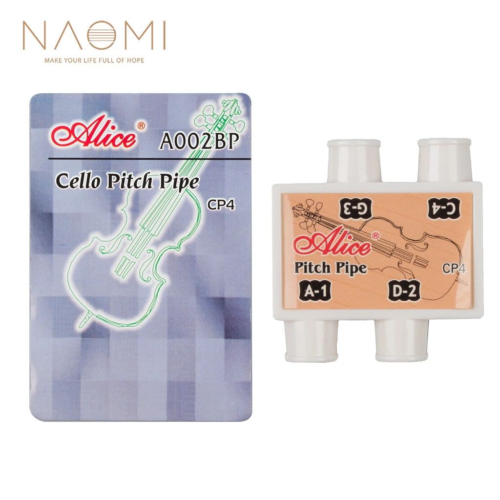 NAOMI Portable 4 Tone Pitch Pipe Tuner Four-Tube Turner Musical Instrument Accessories For Cello Pitch Adjustment