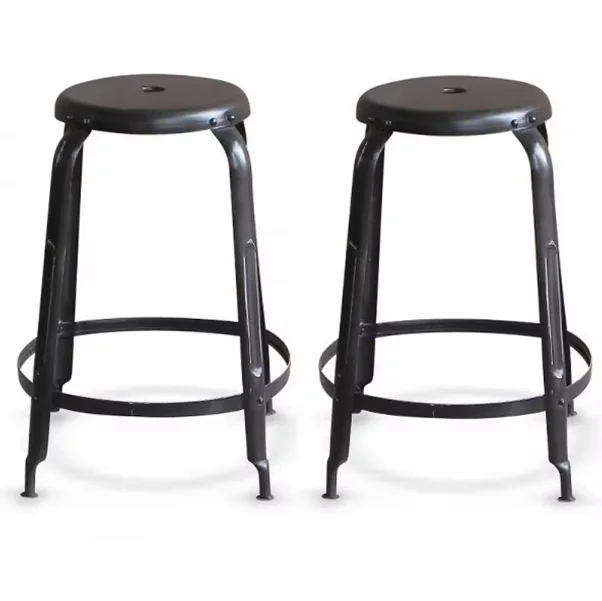 Custom Modern Outdoor Bar Chair Iron Metal stool Modern Style Outdoor Sheet Metal Fabrication image 6