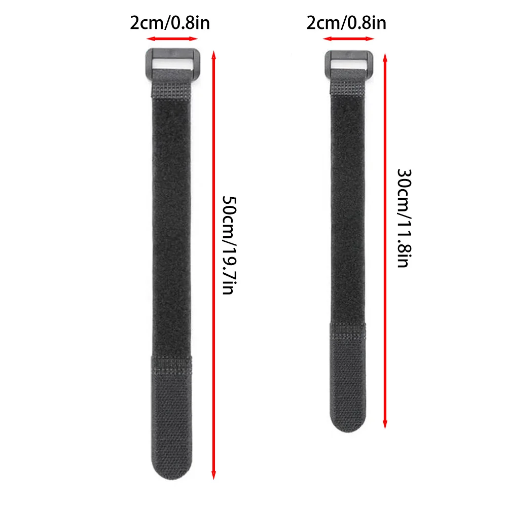 10Pcs Outdoor Cycling Bracket Straps Bicycle Binding Straps Night Cycling Flashlight Fixing Straps Data Cable Harness Straps (30+50)*5