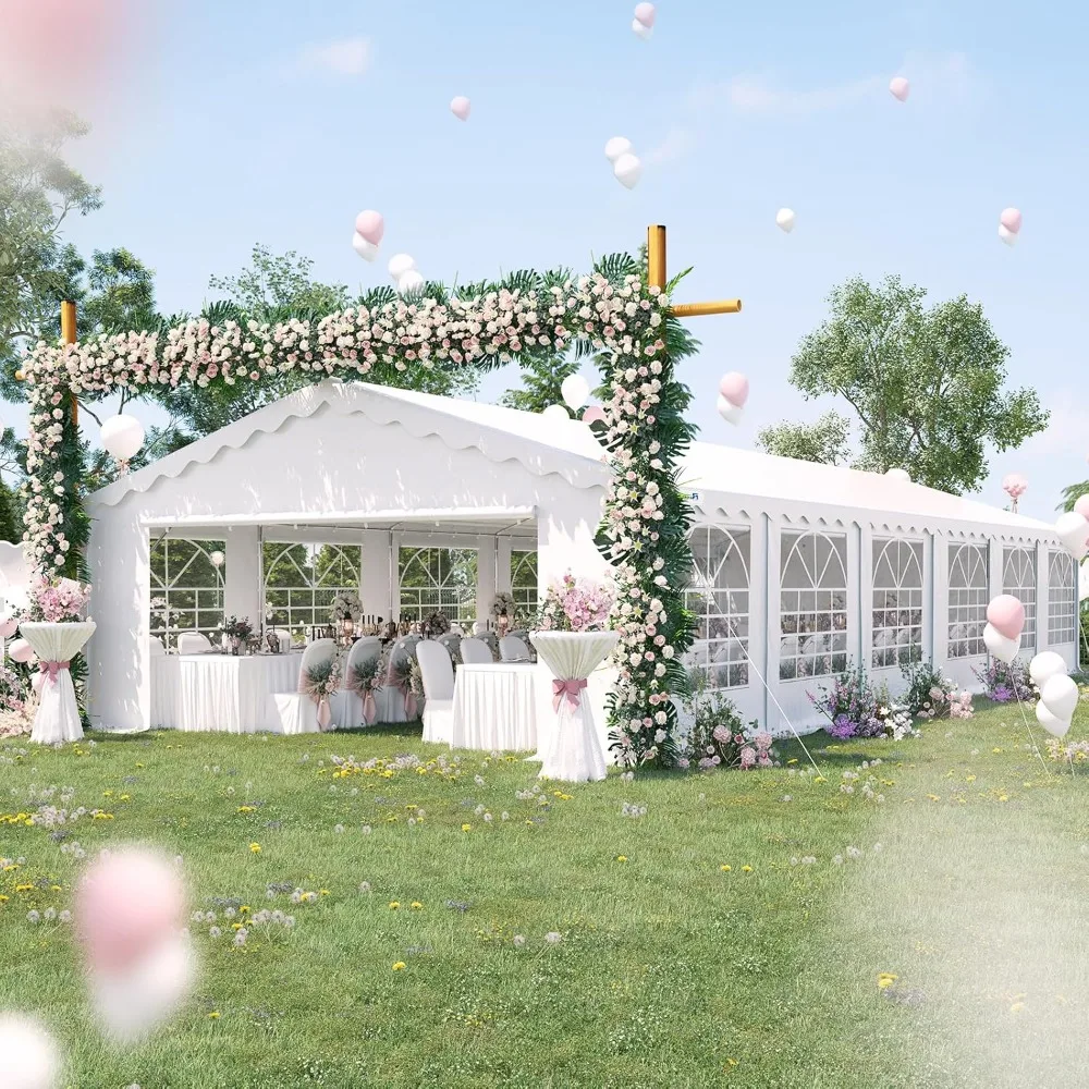 

20'X40' Party Tent Heavy Duty Wedding Tent Outdoor Gazebo Event Shelter Canopy with Carry Bags, Customized