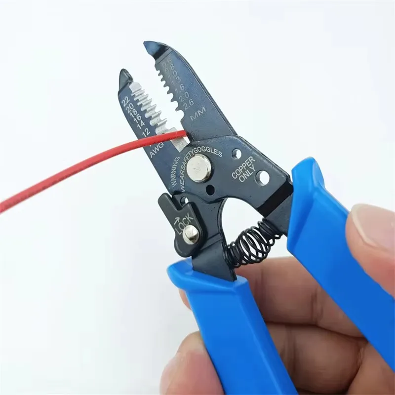 6-in-1 Wire Stripper Tool, Wire Strippers, Wire Cutter Stripping Tool for Electric Cable Stripping Cutting and Crimping