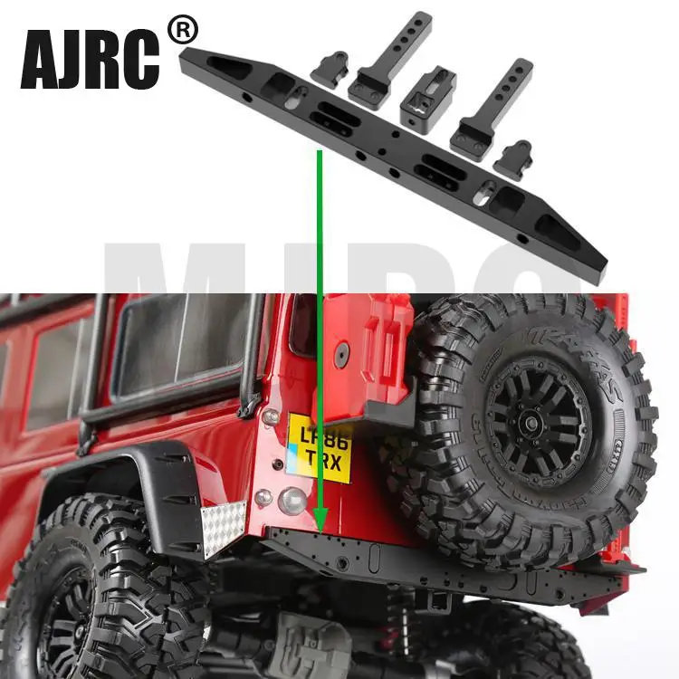 

For Trax Trx-4 Defender Classic Rear Bumper Metal Rear Bumper Multi-function Rear Bumper Upgraded Anti-collision