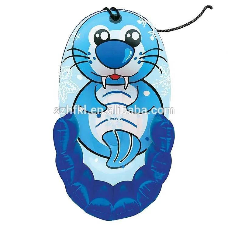 durable winter sport adorable kids pulled inflatable snow sled