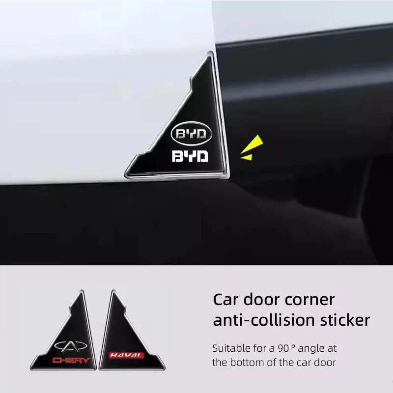 2pcs Car Door Corner Anti-collision Protector Sticker Auto Stickers For Jeep Wrangler Renegade Compass Patriot Commander Grand