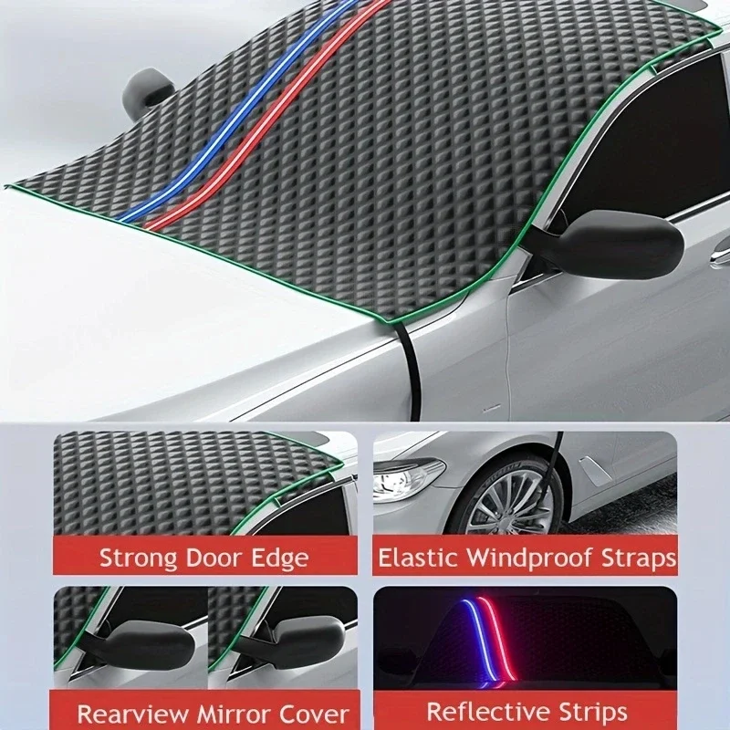 

Car Front & Rear Windscreen Cover Automobile Sunshade Windshield Snow Sun Shade Waterproof Exterior Covers Accessories