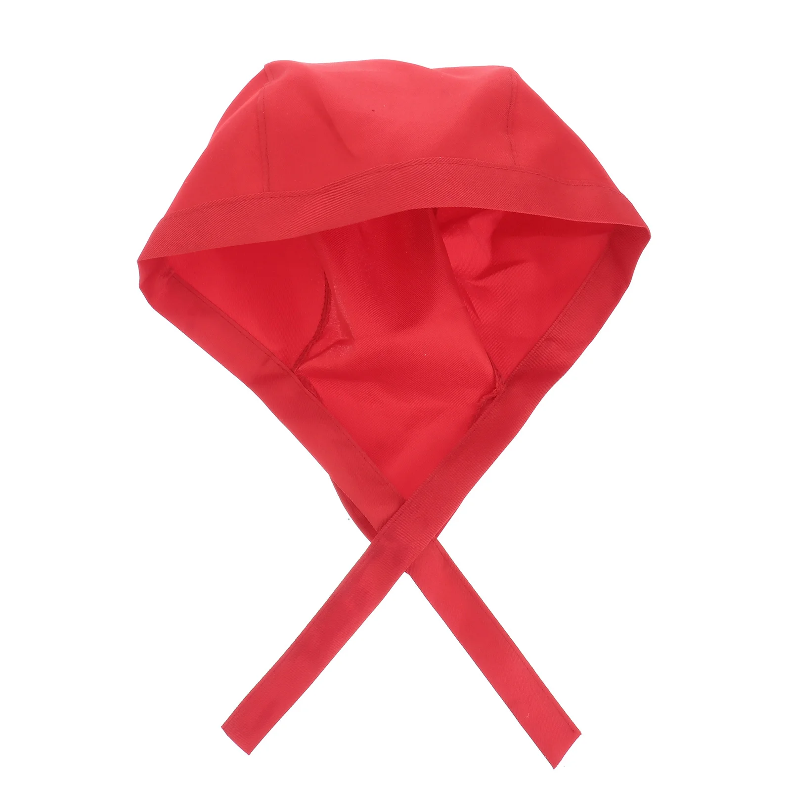 Cappello da cuoco in tela rossa con nastro regolabile, berretto con teschio per catering, per adulti, morbido e confortevole, per cuoco da cuoco