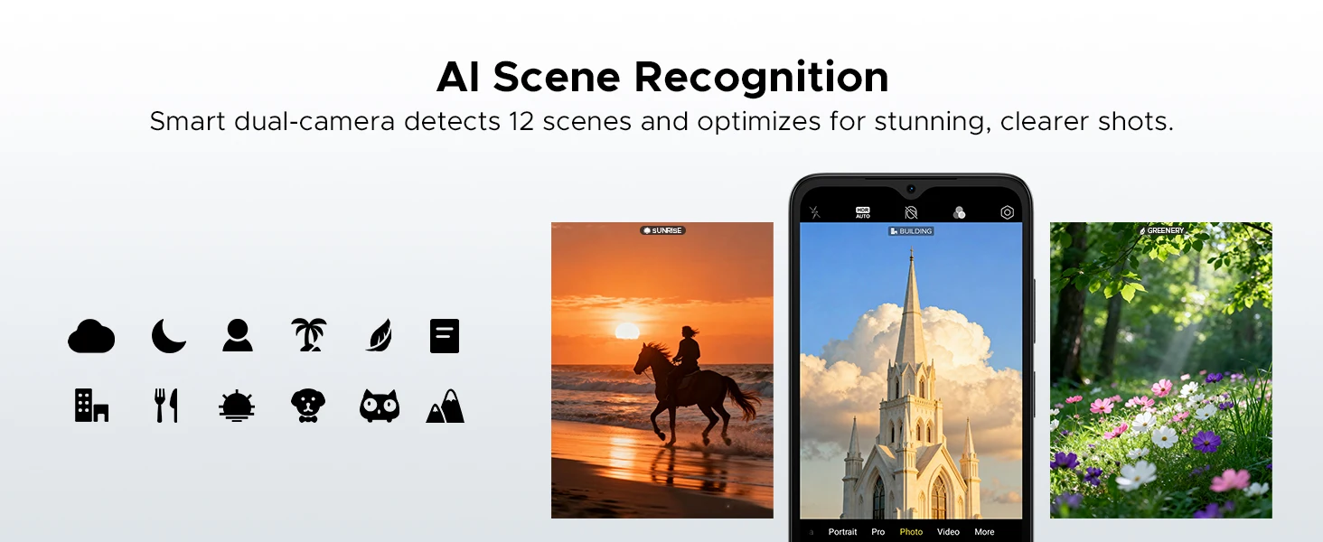 Global Version DOOGEE Note 56 VIP Smartphone Android 16 6150mAh Large Battery 6.56'' Display 24GB 64GB 8MP Camera Mobile Phone